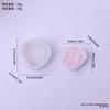 Molde de Silicone para Vela Aromática Criativa em Forma de Coração Listrado Decoração para Bolo