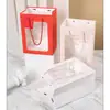 Estilo Ins Dando Presentes Acompanhando Sacola de Presente Transparente Sacola de Presente de Aniversário Embalagem de Presente Sacola Pequena Portátil
