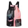Bolsa de natación exterior transfronteriza con cordón de malla, bolsa húmeda, gran capacidad, mochila de viaje para playa, mochila portátil de fitness