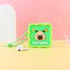 Lindo Monedero Pequeño de Dibujos Animados Bolsa de Silicona Monedero Bolsa para Llaves Mini Llavero En Stock Bolsa para Audífonos Labubu