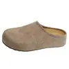 Zapatos Birkenstock Retro de Suela Gruesa y Punta Cerrada para Mujer, Otoño 2026 Versátiles de Suela Suave Slip-On Pantuflas Perezosas