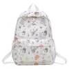 Mochila Feminina Estilo Japonês Ins Nova Fresca Fofa Estampada Tendência Estudante Universitário Grande Capacidade Bolsa Escolar