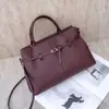 Togo piel de vaca de primera capa bandolera oblicua para mujer gran capacidad moda simple bolsa de compras multibolsillo bolsa de trabajo piel suave