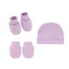 Conjunto de Gorro y Manoplas para Bebé Gorro para Recién Nacidos para Niños Niñas Gorro de Algodón para Bebés