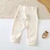 Pantalones de algodón puro unisex para bebé para primavera y otoño, de cintura alta que protegen la barriga, pantalones para niños, pantalones de otoño, pantalones de algodón puro para bebé con entrepierna abierta de otoño