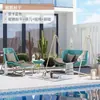 Silla Mecedora de Patio de Villa, Hamaca de Jardín para Exteriores, Balcón al Aire Libre, Mecedora Doble para el Hogar, Columpio de Exterior de Alta Gama