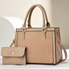 Bolso de mujer nuevo, bolso de dos piezas, venta al por mayor, moda europea y americana, bolso bandolera de gran capacidad para mujer