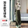 Calça Cargo Preta Estilo Americano Feminina Primavera Outono 2026 Novo Estilo Streetwear Cool Calças Jogger Casuais Esportivas para Caminhada Perna Larga