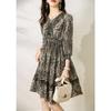 Vestido de Seda Vintage 2026 Estilo Verão Elegante Feminino Estilo Francês Suave Vestido de Seda para Chá