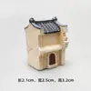 Villa, Casa Pequeña, Casa Antigua, Casa de Nieve, Modelo Arquitectónico, Adornos de Micro-Paisaje Hechos a Mano, Decoraciones de Suculentas, más de 9 Yuan, Edificio Redondo