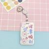 Estuche Creativo para Tarjeta de Estudiante Tarjeta de Comida Tarjeta de Autobús Tarjeta de Entrega Estuche Protector para Guardería Estuche para Tarjeta de Pecho Correa Retráctil