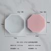 Posavasos Geométrico Manshan Molde de Pegamento de Cristal DIY Posavasos Ovalados Bandeja de Resina Molde de Pegamento de Yeso