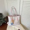 Bolsa de ombro para o dia a dia 2026 novo modelo outono bolsa de ombro ins bolsa de axila com relevo duplo lateral da moda versão coreana bolsa tote