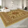 Tapete Persa para Sala de Estar, Resistente a Manchas e Fácil de Cuidar, Tapete de Chão Estampado para Uso Doméstico, Tapete ao Lado da Cama do Quarto, Mais Vendido na Amazon, Lavável