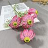 Simulación Crisantemo del Sol Boda Nuevo Juego de 4 Cabezas de Girasol Decoración de Ventana Decoración de Jardín Monet Flor Artificial Falsa