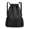 Mochila con Cordón Resistente al Agua, Bolsa con Cordón de Baloncesto, Logo Personalizable, Bolsillos Laterales, Gran Capacidad, Bolsa para Eventos y Entrenamiento