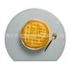 Jogo Americano Semi-circular de Silicone Transfronteiriço Atacado Cor Macaron Tapete de Silicone Isolante Térmico Estilo Nórdico Tapete de Mesa Casa Jogo Americano Ocidental