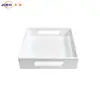 Bandeja acrílica blanca de alta gama transfronteriza para banquetes de restaurante, caja expositora de frutas, caja de almacenamiento de escritorio para estudio y dormitorio