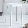 Bancos de Plástico para el Hogar, Bancos Cuadrados Engrosados, Bancos Sencillos para Comedor, Bancos Altos para Sala de Estar, Bancos Modernos Apilables de Moda