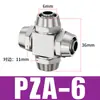 Conexiones rápidas: Conector recto PC8-02, codo PL, conector en T de PE, manguera neumática, tubería de agua, tuerca de bloqueo, rosca exterior