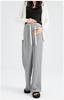 Calça de Maternidade 2025 Estilo Primavera e Outono Casual Calça de Perna Larga Cintura Alta Caimento Macio Aveludado Comprimento Total Reta Veludo Aveludado