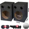 Cajas acústicas para altavoces de audio de coche (4 pulgadas, 5 pulgadas, 6 pulgadas, 6.5 pulgadas) - cajas vacías, cajas de madera para el hogar, altavoces de prueba - precio por par