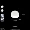 Pantalla de Lámpara de Plástico Acrílico Blanca Sencilla Rosca E27 Reemplazo DIY Accesorios para Lámparas Dormitorio Comedor Cubierta de Concha