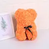 Oso de Rosa Inmortal para el Día de San Valentín para Novia 25cm Oso de Espuma Caja de Regalo Regalo de Navidad Oso para Abrazar