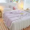 2026 Novo Modelo Classe A Saia de Cama de Seda Fria Pe Conjunto de Colcha de Verão e Tapete Refrescante Conjunto de Três Peças Conjunto de Quatro Peças