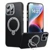 Nova Capa de Celular Apple 16E Fibra de Carbono Suporte Magnético com Anel Duplo Adequada para iPhone16Pro Capa Protetora Resistente a Quedas