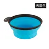 Cuenco plegable para teñir el cabello en peluquerías, herramienta para teñirlo, mango portátil, recipiente de silicona para aceite de hornear.