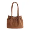 Estilo Coreano Moda para Viajar Gran Capacidad Gamuza 2026 Nuevo Bolso de Hombro Tote Vintage para Mujeres