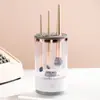 Limpiador eléctrico de brochas de maquillaje, dispositivo todo en uno para lavar y secar, una herramienta conveniente para personas perezosas para limpiar y secar rápidamente sus brochas de maquillaje y esponjas