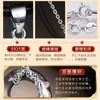 Collar con Colgante para Hombre Moderno Elegante Sencillo Versátil Obsidiana Hebilla de Seguridad Plata de Ley S925 Joyería para Mujer