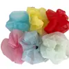 Nian Nian Dulce Fresco Color Caramelo Organza Estilo Coreano Anillo para el Pelo de Intestino Grande Goma para el Pelo