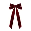 Laço de Veludo Rosa Transfronteiriço Árvore de Natal Etiqueta Doméstica Quarto Festa de Aniversário Porta Casamento Decoração de Feriado