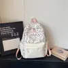 Mochila de Gran Capacidad para Mujer 2026 Nueva Moda Estampado de Dibujos Animados Mochila Escolar para Estudiantes Tacto de Alta Gama Mochila de Viaje