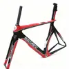 Quadro de Bicicleta de Triathlon Carbono Preto Vermelho Quadro de Bicicleta de Estrada Quadro para Contra Relógio Peças de Ciclismo