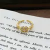 Anel Aberto Elegante Vintage de Zircônia de Nicho de Luxo com Estilo Cortesão, Adequado para Festas Noturnas, Anel Versátil de Luxo Leve