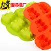 Nove likes forma de bolo de silicone forma de bolo de silicone kit com 6 peças forma de bolo em formato de flor ferramenta de panificação para forno