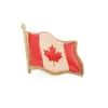 Emblema de metal da bandeira do Canadá personalizado broche de liga de onda personalizado Sedex Factory Fama