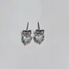 Puro deseo por explosión de viento y sensación de penetración de hielo aretes de arco amor aretes combinables aretes para mujer clip para oreja sin perforación plato de incienso para mosquitos