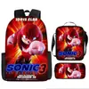 Mochila Sonic Transfronteriza Gran Capacidad Mochila Escolar para Estudiantes Mochila Escolar de Anime Sonic Transfronteriza