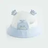 Sombrero de Cubo para Bebé Sombrero de Sol de Malla para Verano Sombrilla Sombrero de Pescador Infantil Cartoon 3D Transpirable Sombrero con Orejas