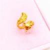 Anillo de zorro pequeño inteligente chapado en cobre y oro para mujer, generación en vivo, arena para el cabello, joyería de oro, anillo abierto de imitación de oro, venta al por mayor