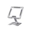Suporte de Mesa para Laptop e Tablet, Giratório e Dobrável, Suporte Elevado de Liga de Alumínio para Resfriamento, Suporte Giratório para Elevação de Monitor