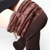 Calças Macacão de Veludo Pérola Outono e Inverno Plus Size Leggings Espessas de Veludo Femininas Calças Quentes com Estribo Calças de Poliéster Atacado