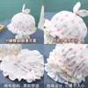 Chapéu de Bebê para Meninas para Primavera e Outono, Chapéu com Orelhas de Bolinhas para Proteção, Chapéu de Princesa com Amarração para Recém-Nascidos, À Prova de Vento, Respirável para Bebês Pequenos, Unissex