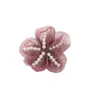 Accesorios de Flor de Perla de Organza Exquisitos Hechos a Mano Estilo Coreano Accesorios para Ropa Parches de Tela Broche Accesorios de Flor