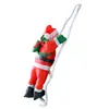 2026 Nuevas Decoraciones Navideñas Adornos para Árbol de Navidad Papá Noel Trepador Cuerda de Trepar Juguete Escena Arreglo de Ambiente